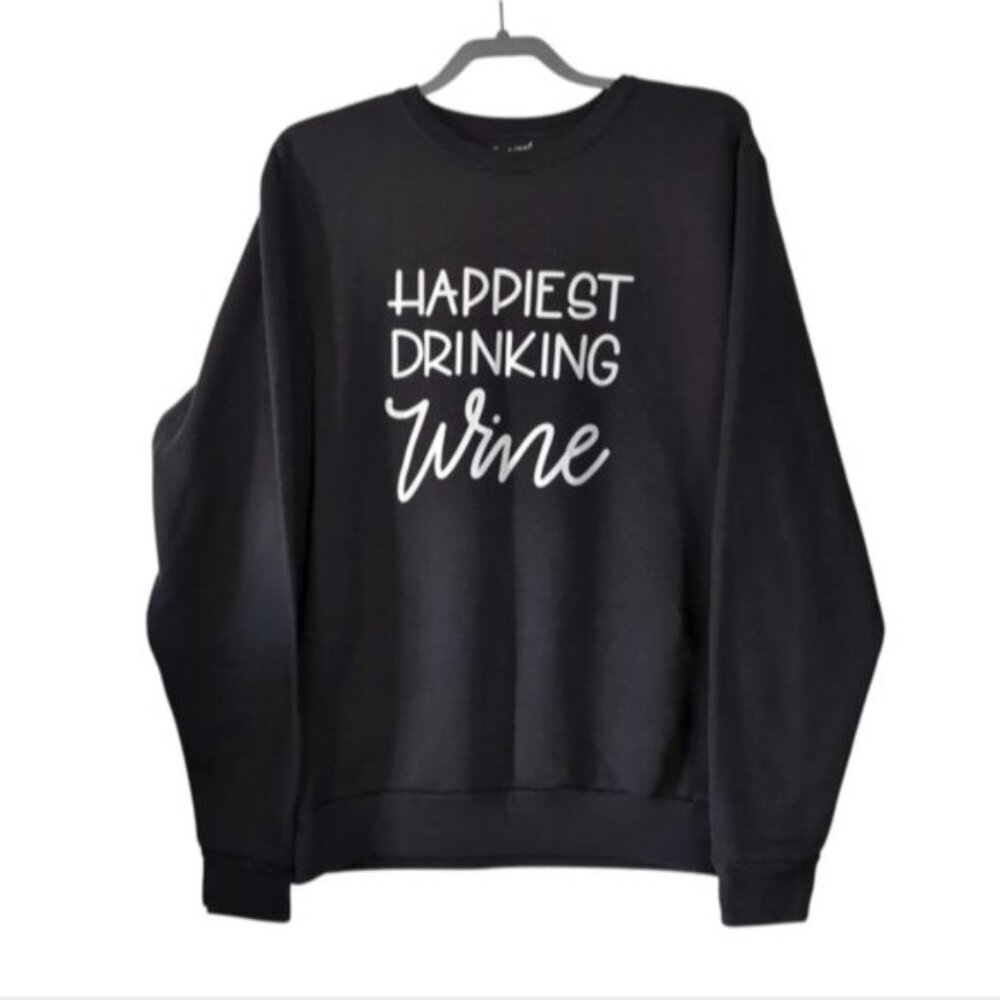 The Happiest Collection Graphic Novelty Quirky  Lounge Sweatshirt XL